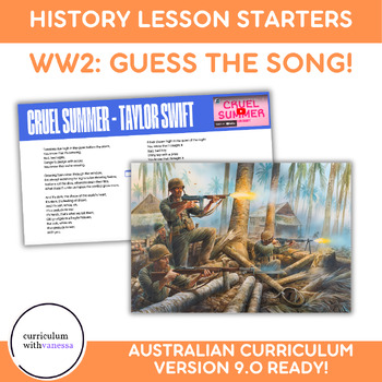 Preview of WW2 Tunes: Guess the Song Game - Interactive History Starters