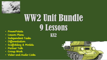 Preview of WW2 Unit Bundle (9 Lessons)