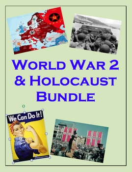 Preview of WW2 and Holocaust Complete Unit (PPT, Notes, Hmk, Tests, Classwork, Projects)