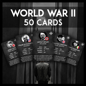 Preview of World War 2 Cards + Free Activities