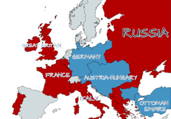 world war 1 alliance world map