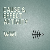 WWI Cause & Effect (Discussion & Writing Activity)
