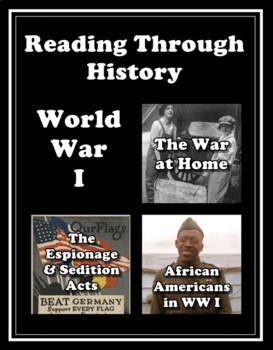 Preview of WWI: Homefront, Espionage and Sedition Acts, and African Americans in the War