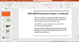 WWI MAIN DBQ Presentation Project
