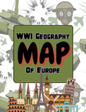 WWI Map of Europe | Geography | World History | US History