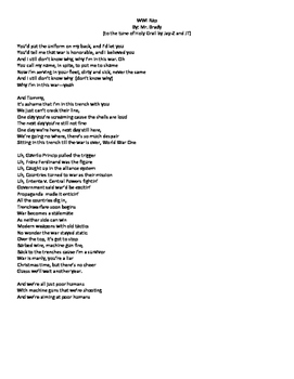 Preview of WWI Original Rap to tune of Holy Grail by Jay Z and Justin Timberlake
