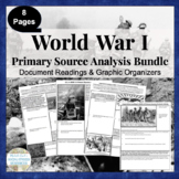 WWI Primary Source Analysis BUNDLED Set World War One 1