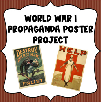 WWI Propaganda Project by Hidden History TpT | Teachers Pay Teachers