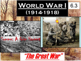 WWI The World At War Powerpoint & Notes (6.3)