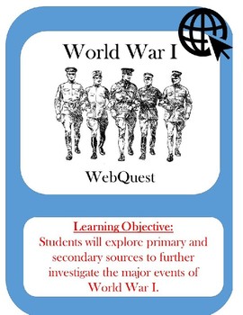 Preview of WWI - WebQuest