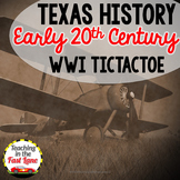 WWI and the Roaring 20's TicTacToe Choice Board - Texas History