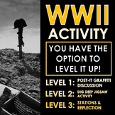 World War 2 (WWII) Activity(s) - Discussion, Jigsaw, & Stations