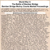 WWII Battle of Bamber Bridge - Bamber Bridge Mutiny Courts