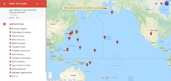 WWII Google Interactive Map of the Pacific and Timeline by Kevin Cuneo