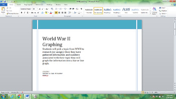 Preview of WWII Graphing