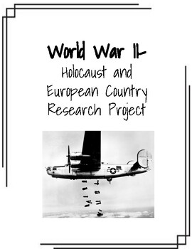 Preview of WWII & Holocaust Project