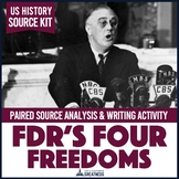 Roosevelt Four Freedoms Primary Source Writing Activity Pr