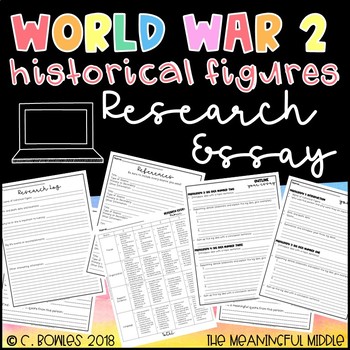Preview of WWII Research Paper Project EDITABLE (world war 2)