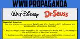 WWII Propaganda Analysis (Disney and Dr. Seuss)