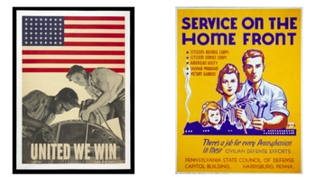 Preview of WWII Propaganda Poster Analysis Research Project