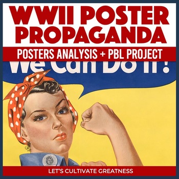Preview of WWII Propaganda Posters Activities and Project Print & Digital