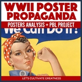 WWII Propaganda Posters Activities and Project Print & Digital