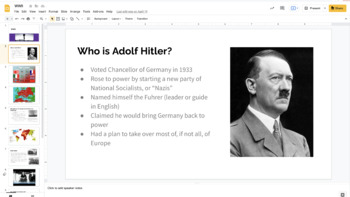 Preview of WWII Slides and Guided Notes