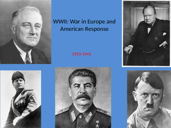 WWII: War in Europe and American Response 1933 - 1941 | TpT