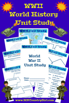 Preview of WWII World History Unit Study
