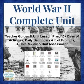 Preview of World War 2 COMPLETE UNIT | US or World History | WW2 Activities | WWII Lessons