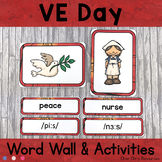 WWII and VE Day Word Wall Words and Activities