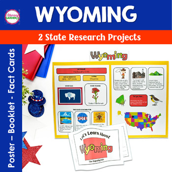 Preview of WYOMING US State History & Symbols - A US 50 States Research Project