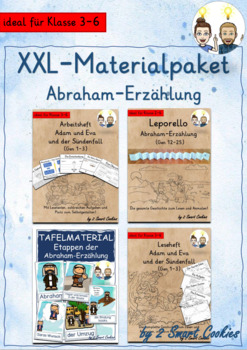 Preview of Wachsendes XXL-Materialpaket Abraham und Sara Grundschule Religion Bibel
