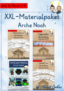 Preview of Wachsendes XXL-Materialpaket Arche Noah Grundschule Religion Bibel