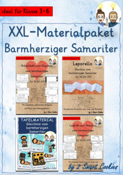 Preview of Wachsendes XXL-Materialpaket Barmherziger Samariter Grundschule Religion Bibel