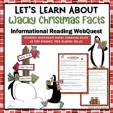 Wacky Christmas Facts Webquest Worksheets Internet Scaveng