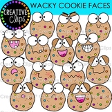 Wacky Cookie Faces Clipart {Cookie Emotions Clipart}