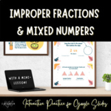 Wacky Fractions- Improper Fractions and Mixed Numbers on G
