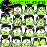 Wacky Frankenstein Faces Clipart {Frankenstein Clipart}