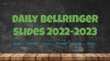 Preview of Wacky Holiday Bellringer Google Slides- Fall Semester 2022