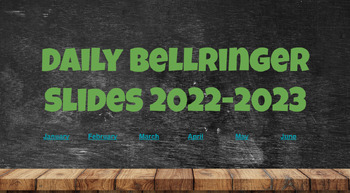 Preview of Wacky Holiday Bellringer Google Slides- Spring Semester 2023