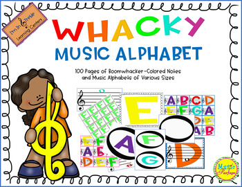 Preview of Wacky Music Alphabet Cards