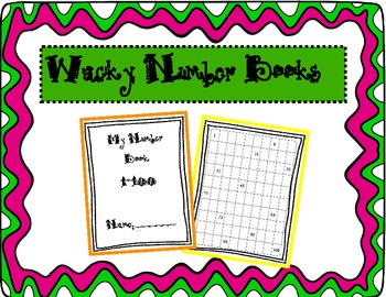 Preview of Wacky Number Writing Books