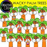 Wacky Palm Tree Faces {Summer Clipart}