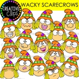 Wacky Scarecrow Faces {Scarecrow Clipart}