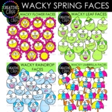 Wacky Spring Faces Bundle {Spring Clipart}