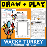 Wacky Turkey Creative Activities and Drawing Games