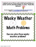 Wacky Weather Problem Solving