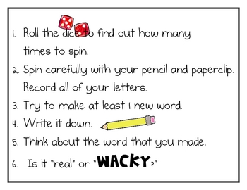 Wacky Wednesday Writing and Word Work by Primary Perspective | TpT