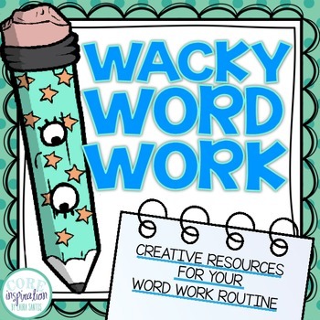 Preview of Wacky Word Work Activities Kit